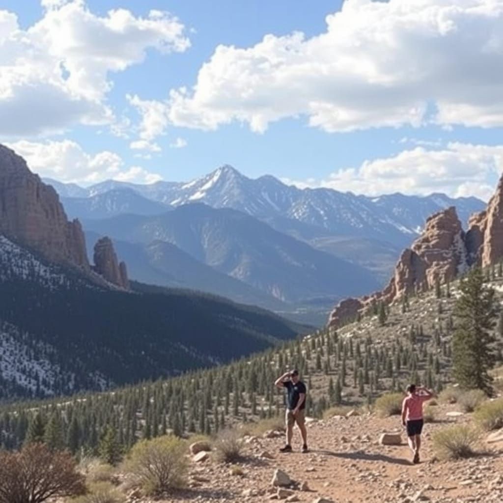 Whimsical Utah Landscape in Vibrant Colors