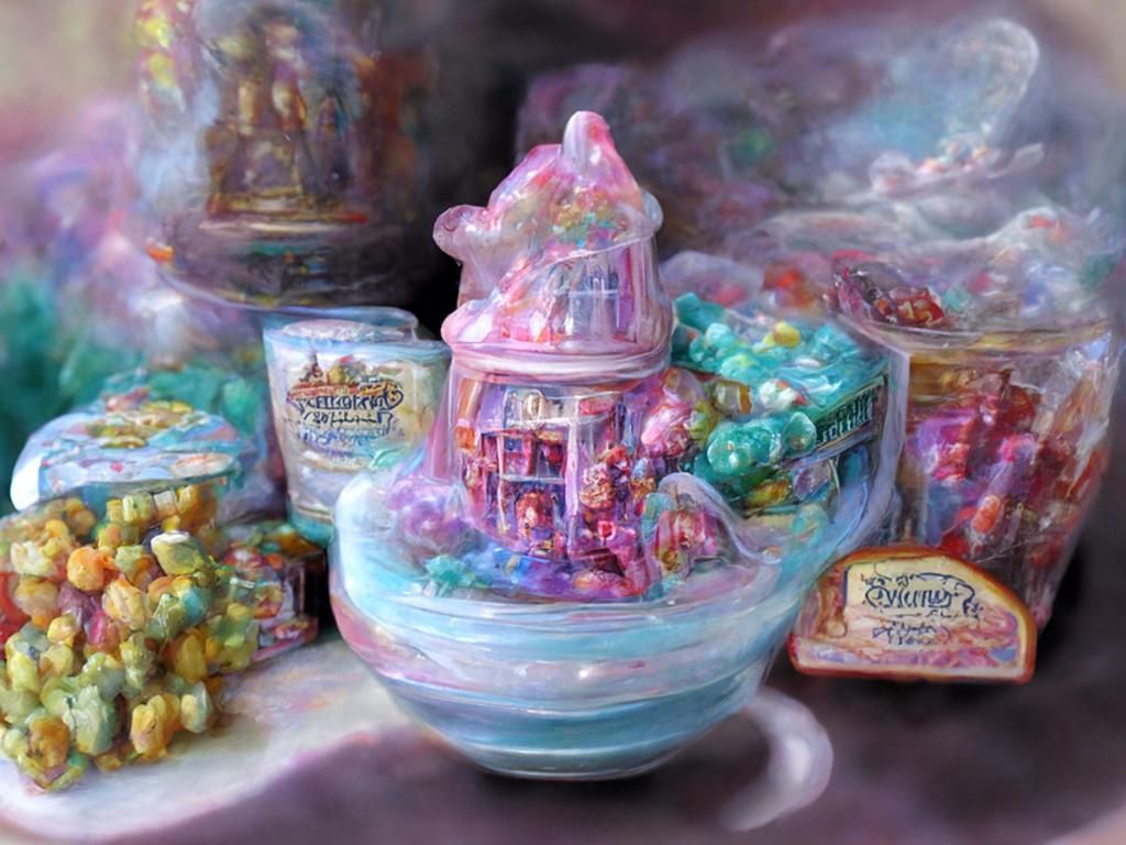 Magical Honeydukes Candy Store in Thomas Kinkade Style