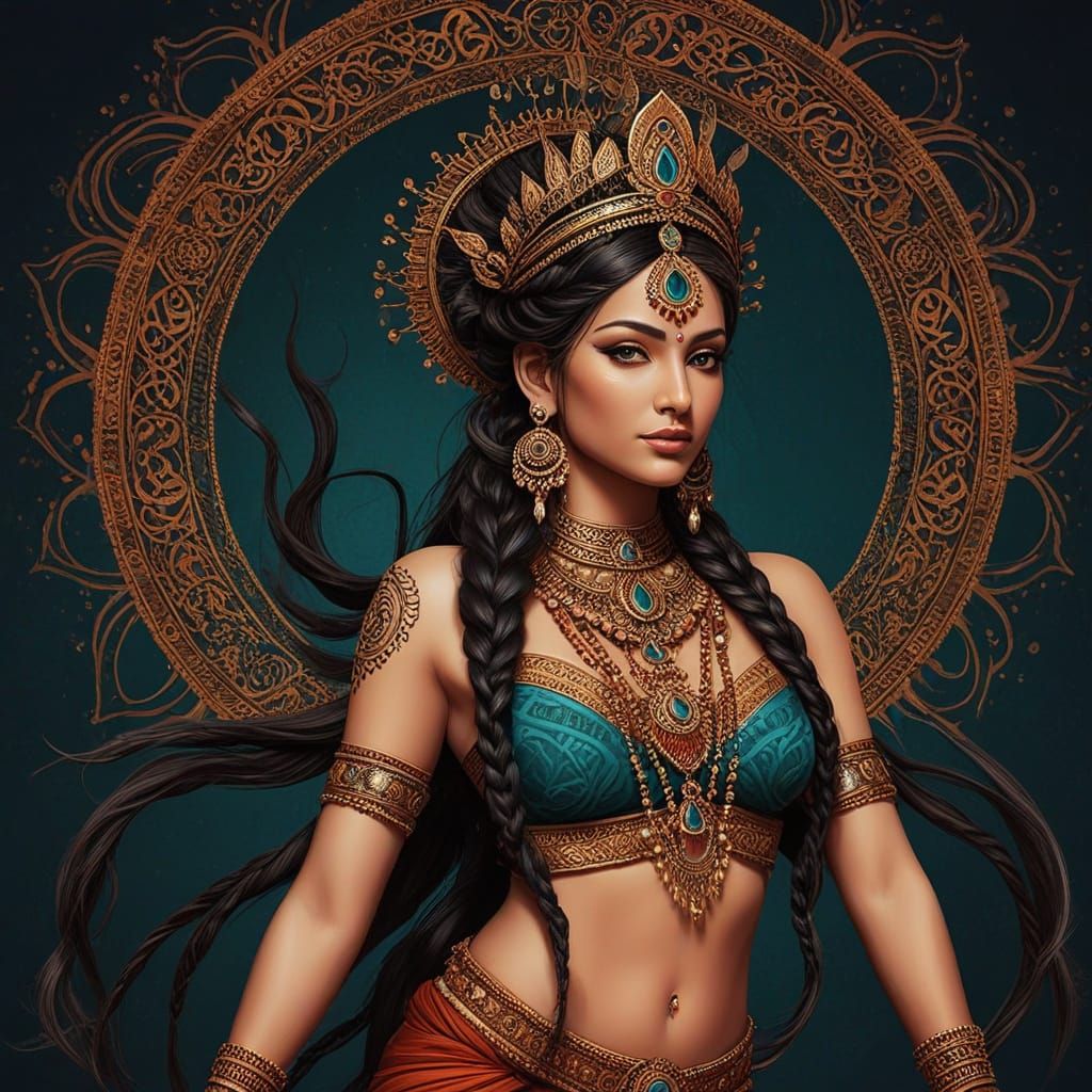 Pratyusha - Goddess of twilight, strength in every curve