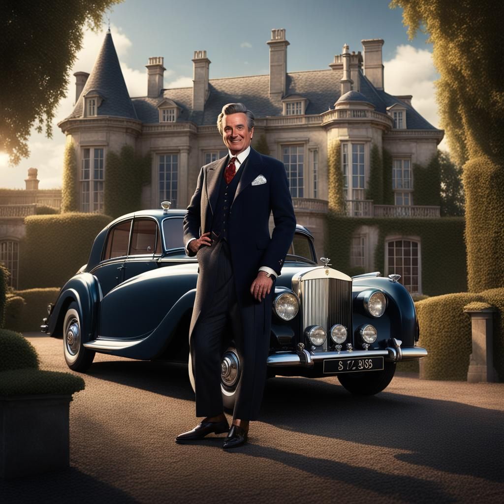 Elegant Gentleman in Patrick Macnee Style