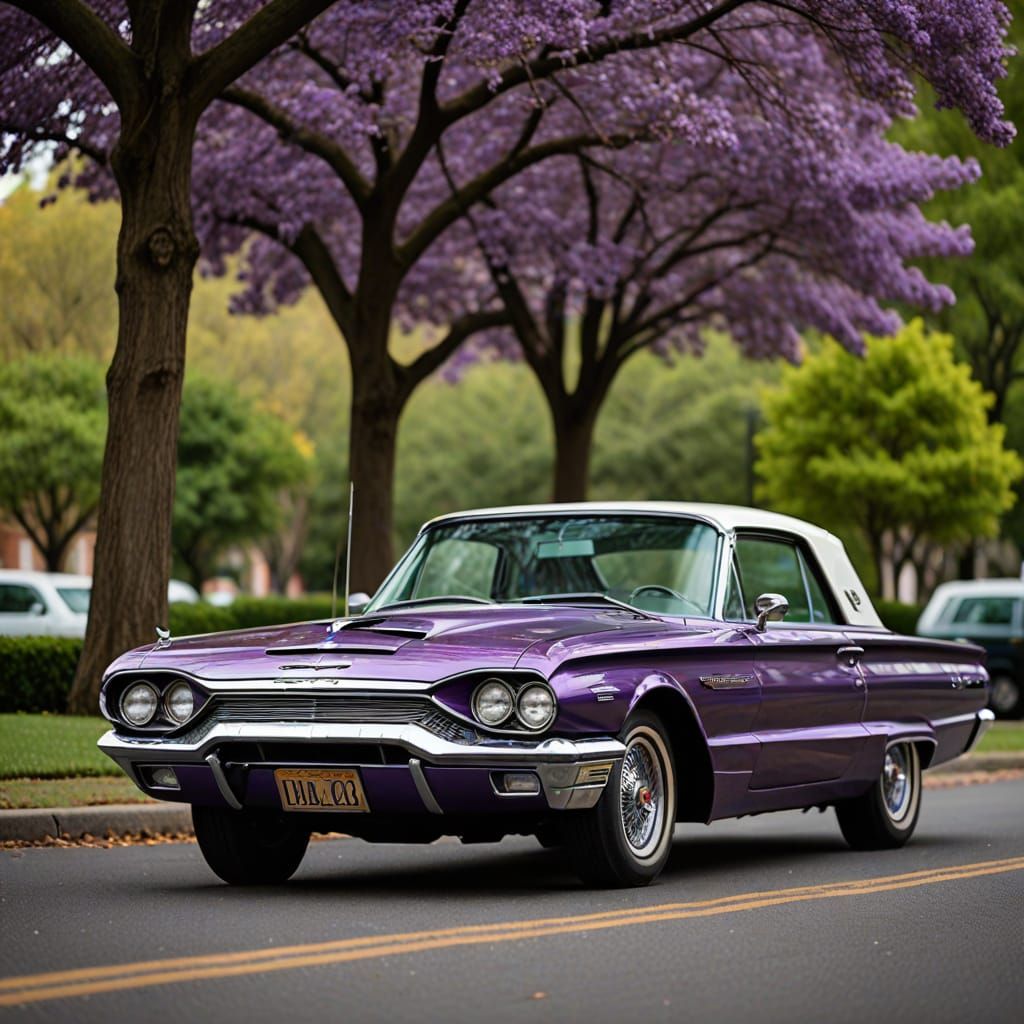 1964 Purple Ford Thunderbird