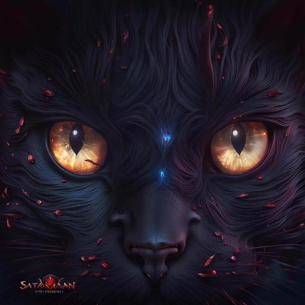 Hypnotic Siamese Cat Training, Detailed Digital Art