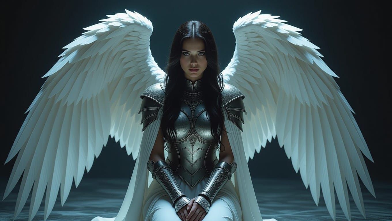 Judgment Descends in Alabaster Wings and Ancient Light Armor