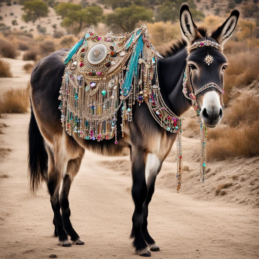 Jeweled Donkey: A Vision of Beauty