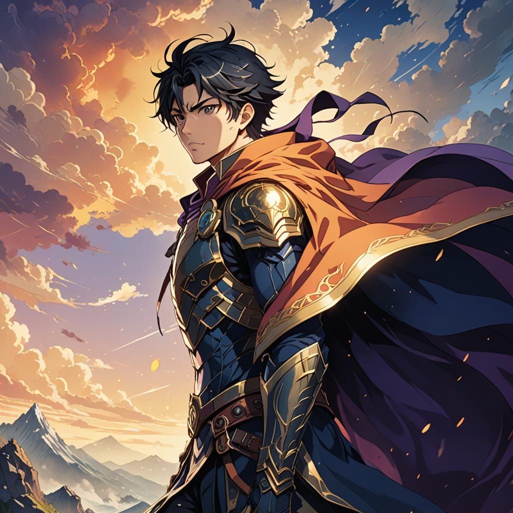 Heroic Anime Masterpiece with Cinematic Flair