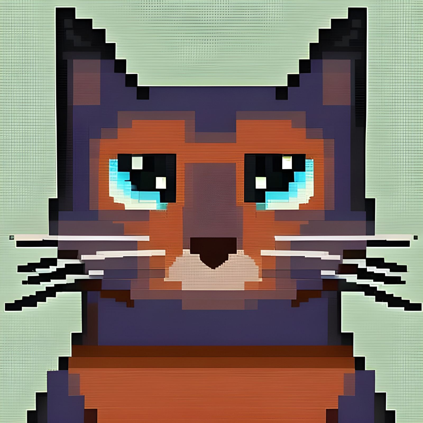Pixel Art Cat Illustration