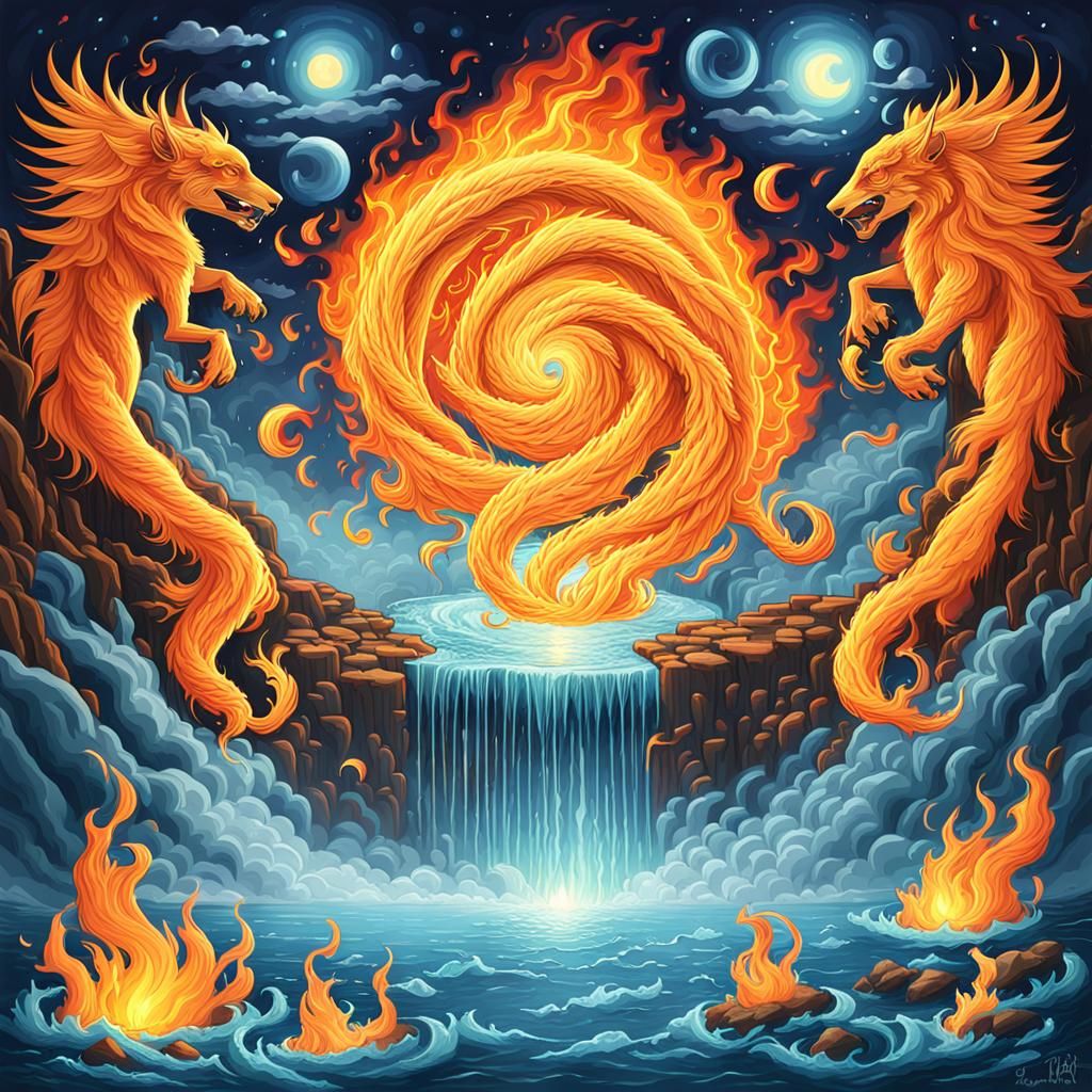 Ethereal Spirit Realm: Fire and Water