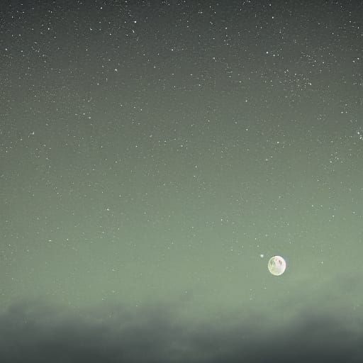 Dreamy Digital Art of a Starry Night Sky