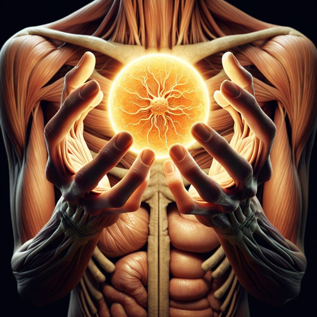 Hands Control a Realistic Sun in Hyperrealism