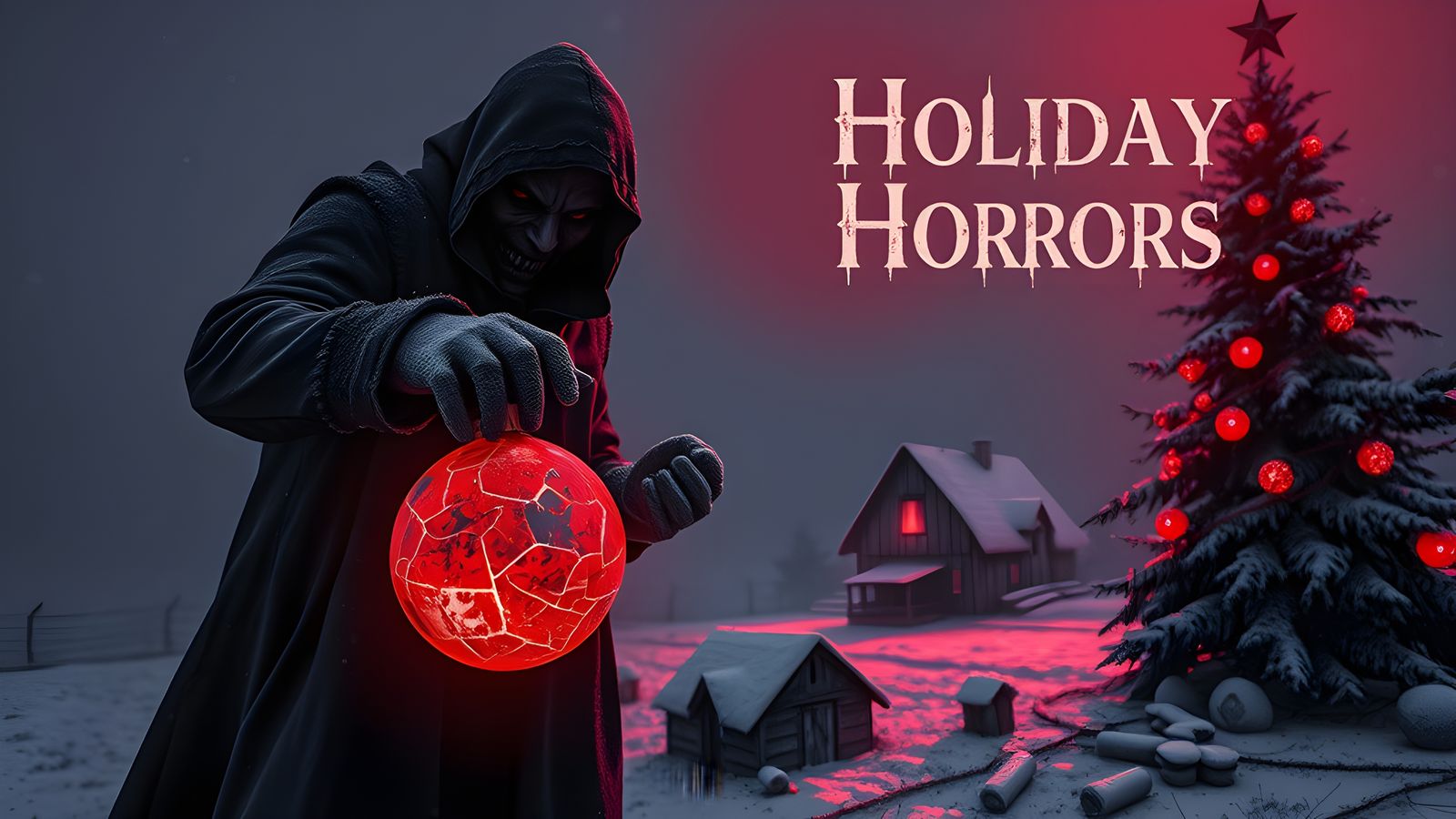 Eerie Holiday Horrors Thumbnail in Detailed Matte Painting