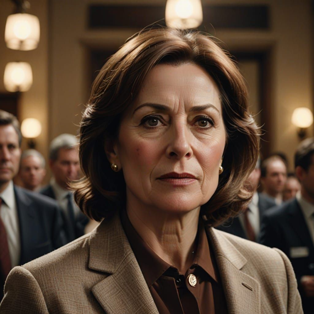 Hyperrealistic Portrait of a Female Prime Minister