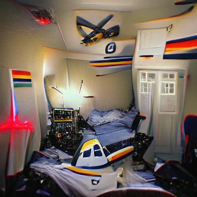 A Pilot's Bedroom Scene