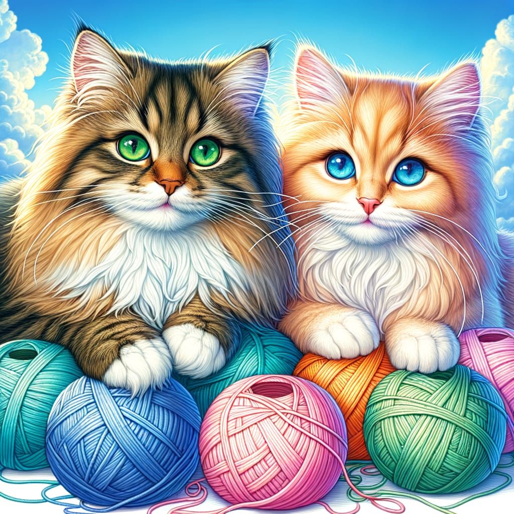 Paws & Purls: A Tangled Friendship” 🧶🐾