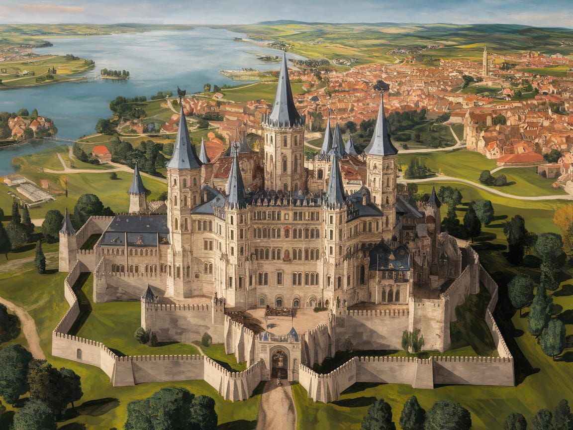 Majestic Castle Renaissance Masterpiece