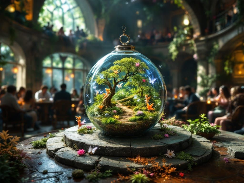 Magical Fey Forest Terrarium on Auction Block