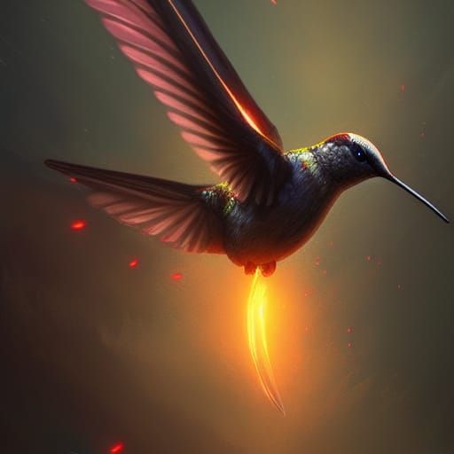 Hummingbird Bomber: Dark Fantasy Concept Art