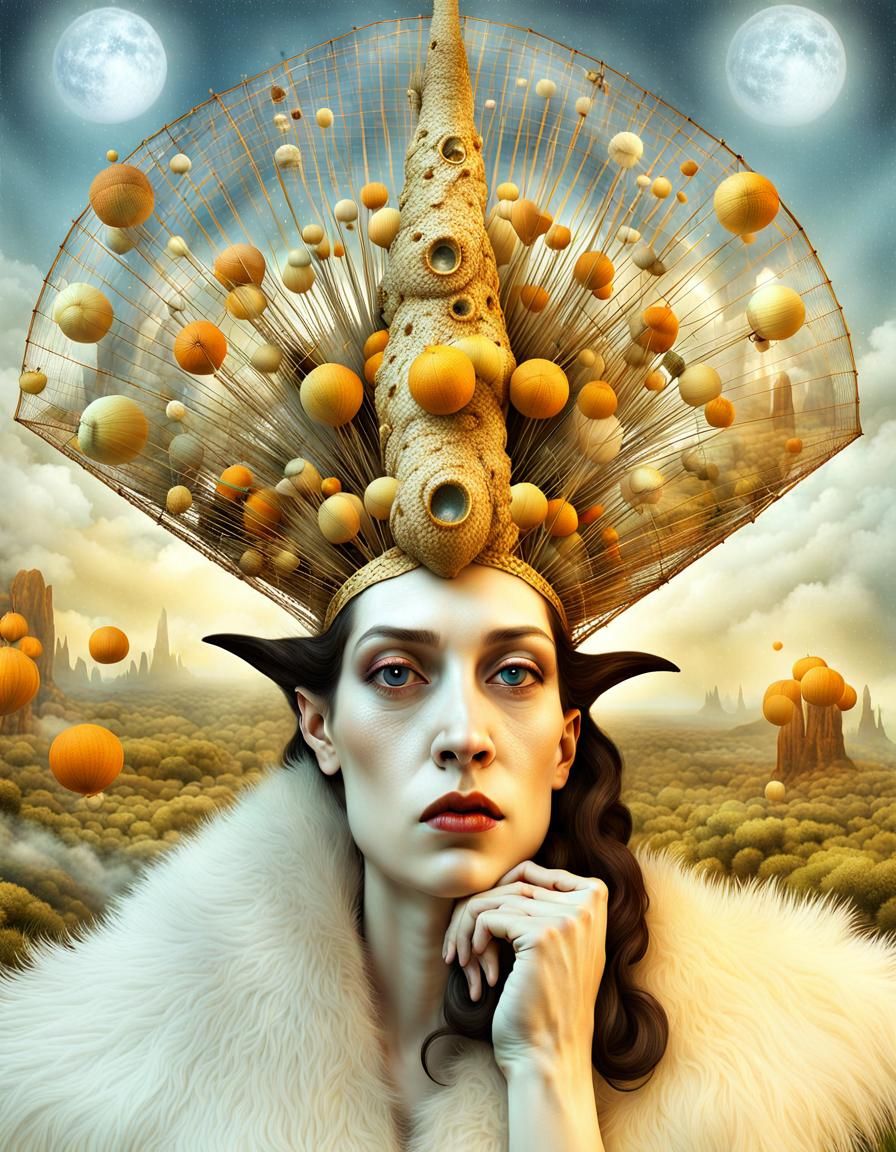 Magical Biological Forms in Dreamy Surrealism