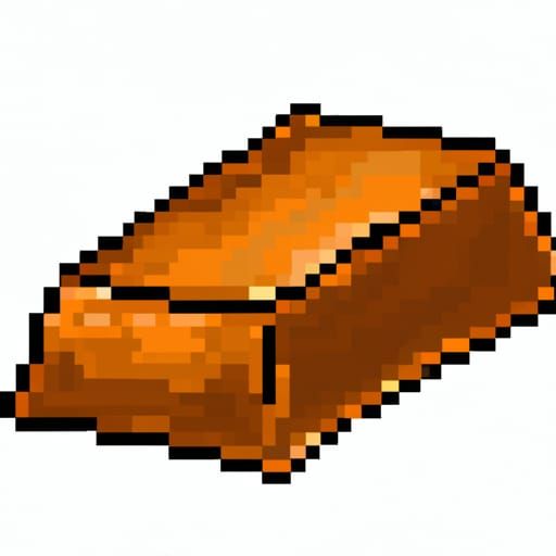 Copper Ingot in Pixel Art Style