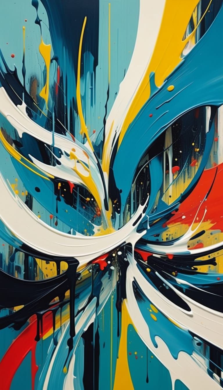 Abstract Expressionism: Tangled Shapes in Impasto