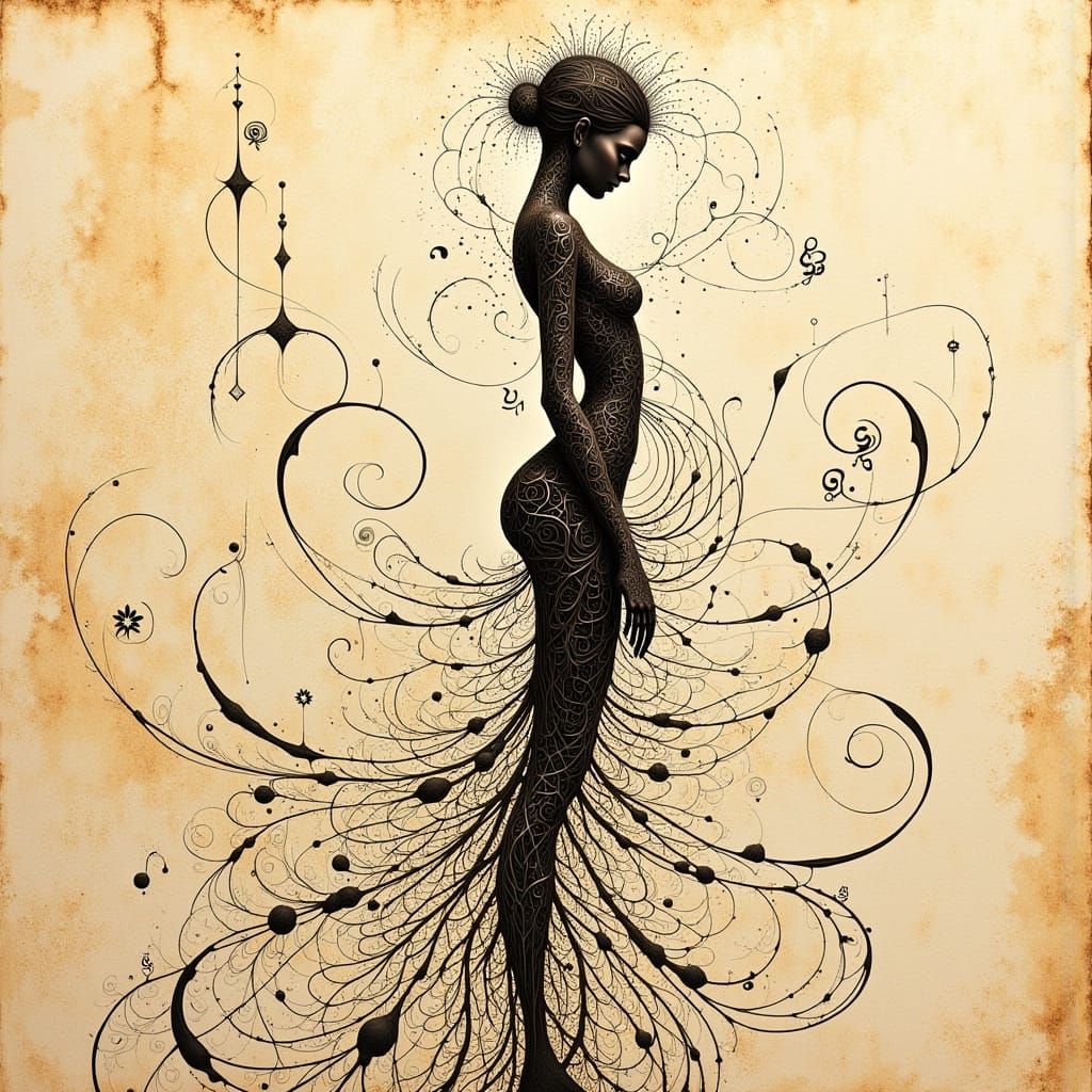 Divine Sprite Ephemera in High-Fashion Guilloche