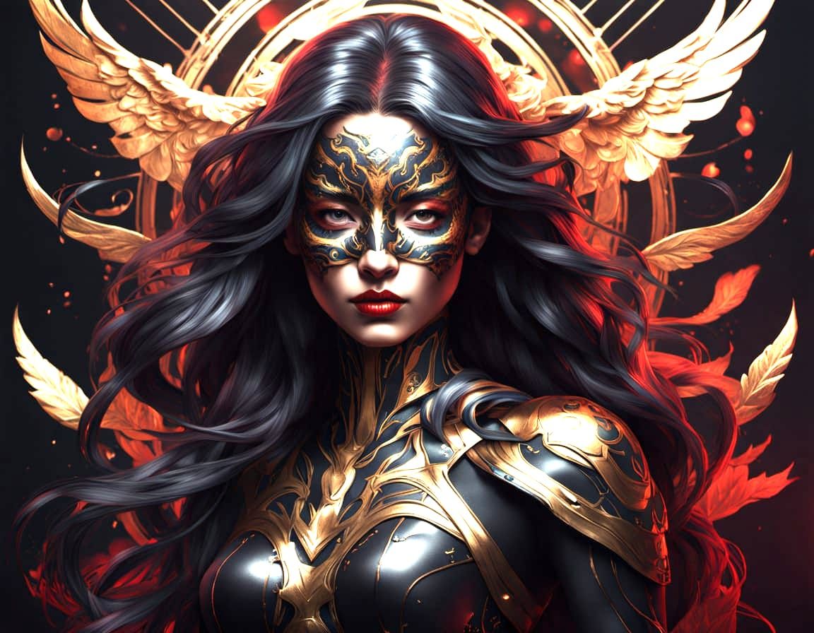 Hyperrealistic Portrait in Intricate Body Paint Design