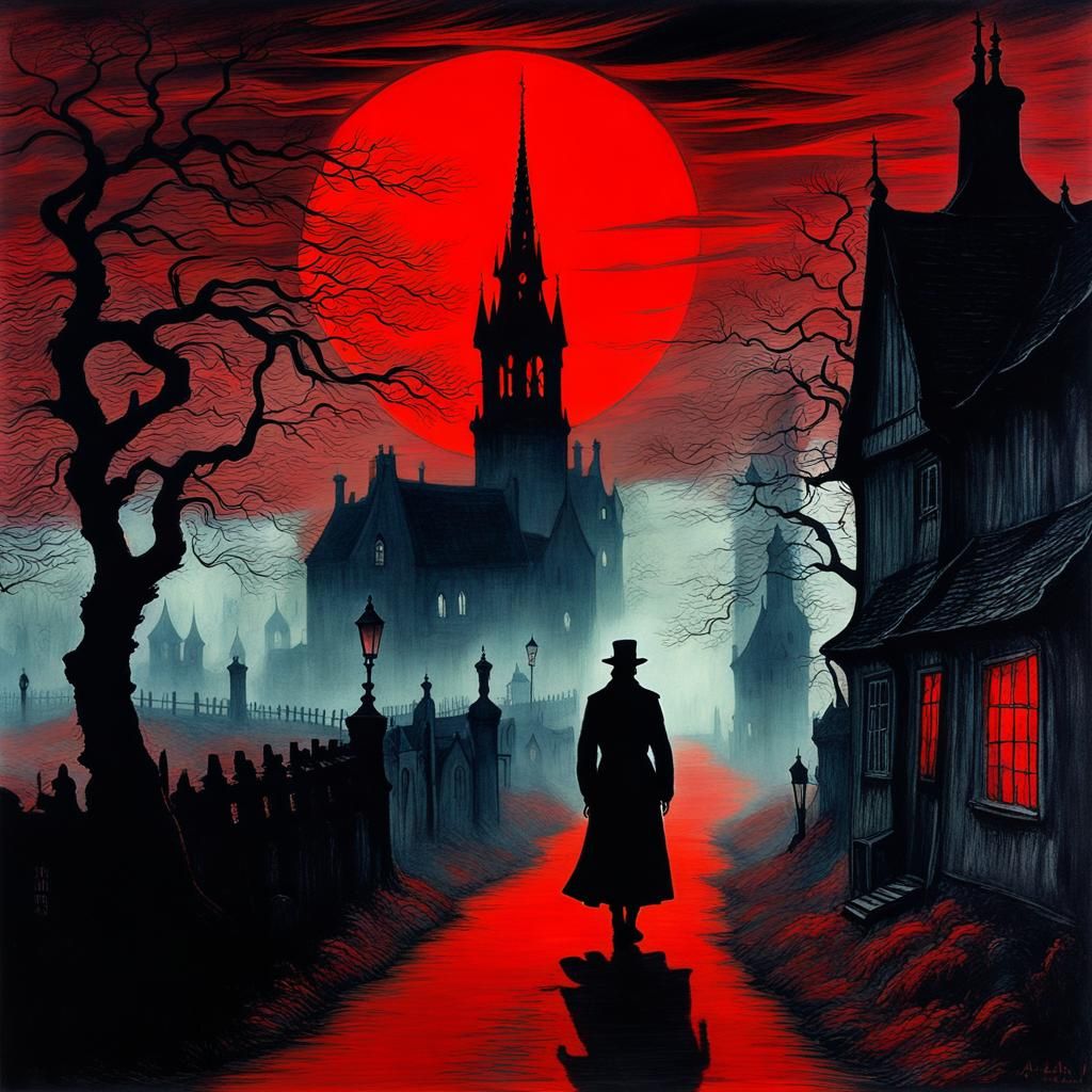 He finally entered the mysterious village