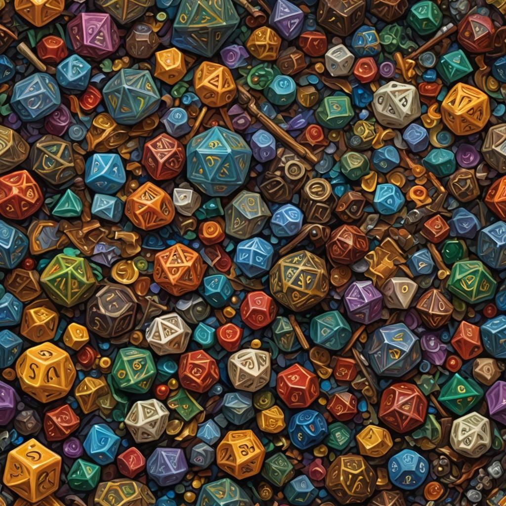 Colorful D&D Background in Neo-Impressionist Style