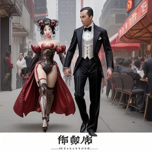 Steampunk Geisha Robot Attack in Bronx Engine