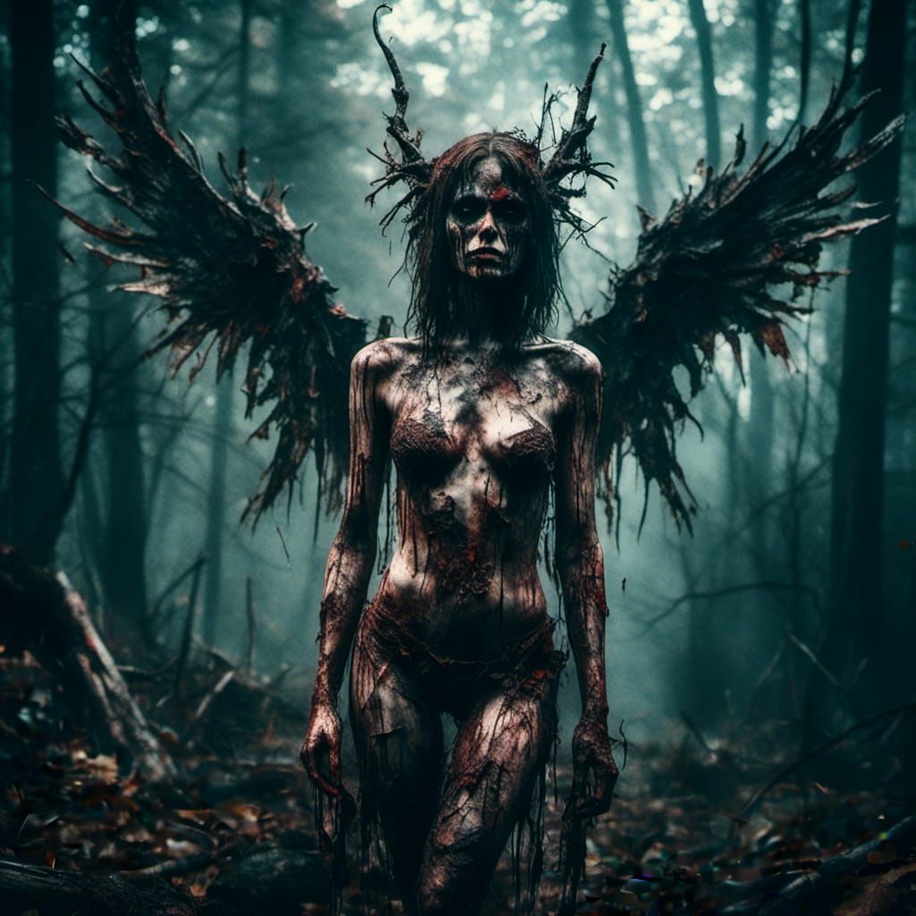 <lora:Macabre:1.0> demon female