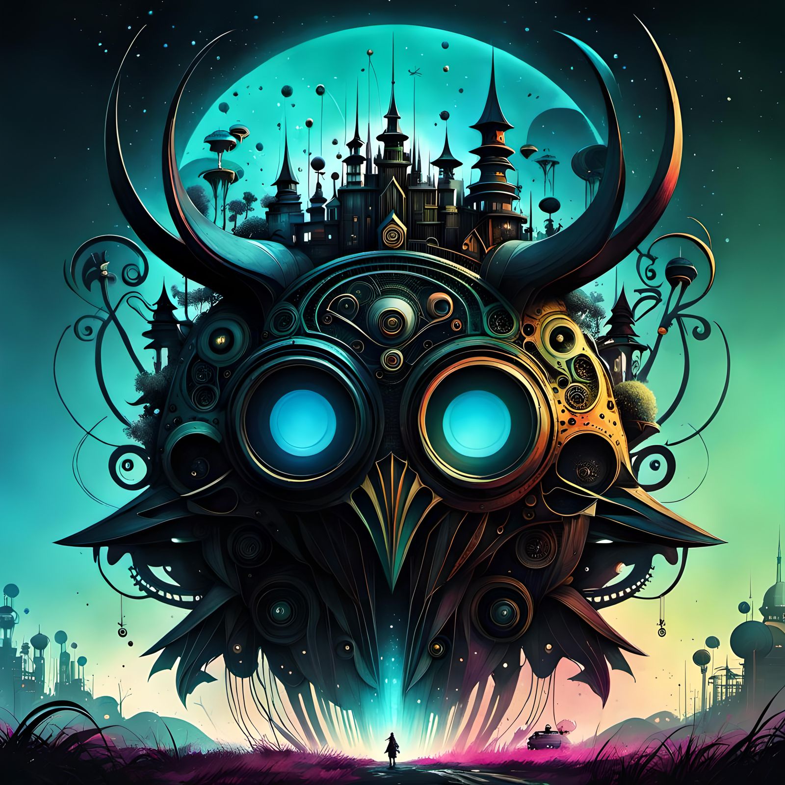 Whimsical Illustration Masterpiece in Hyper-Realistic Style