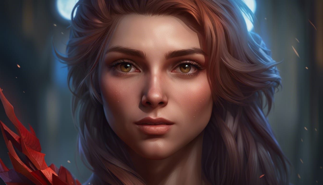 Ataraxia Portrait in the Style of Alphonse Mucha