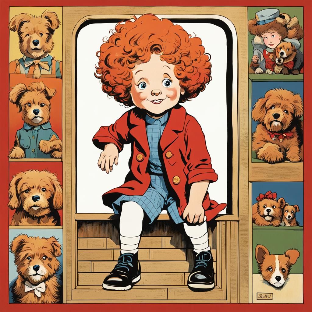 Little Orphan Annie as Peanuts Comic