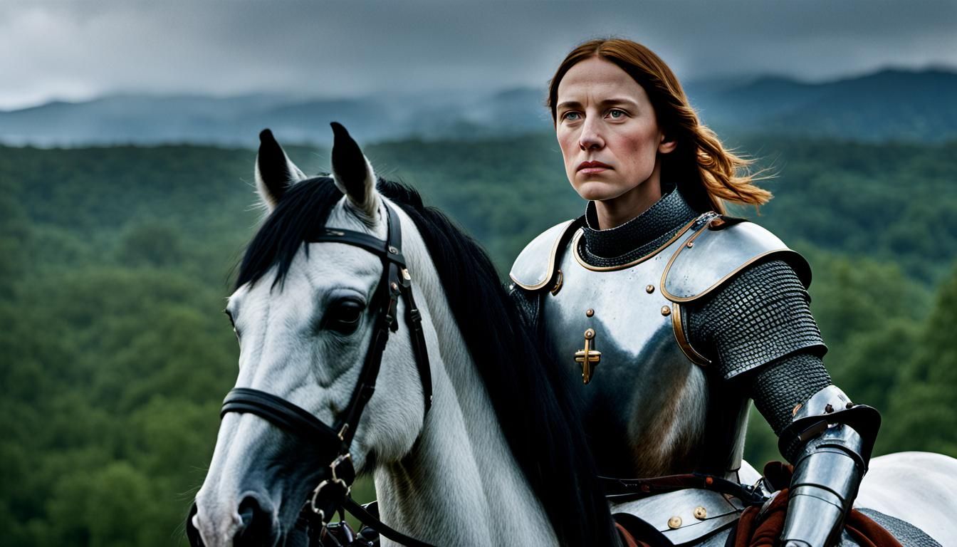 Joan of Arc in Battle: Professional Portrait Photography