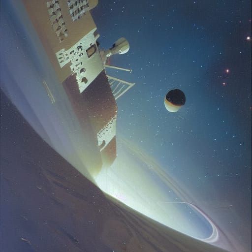 Vast Outer Space Oil Painting