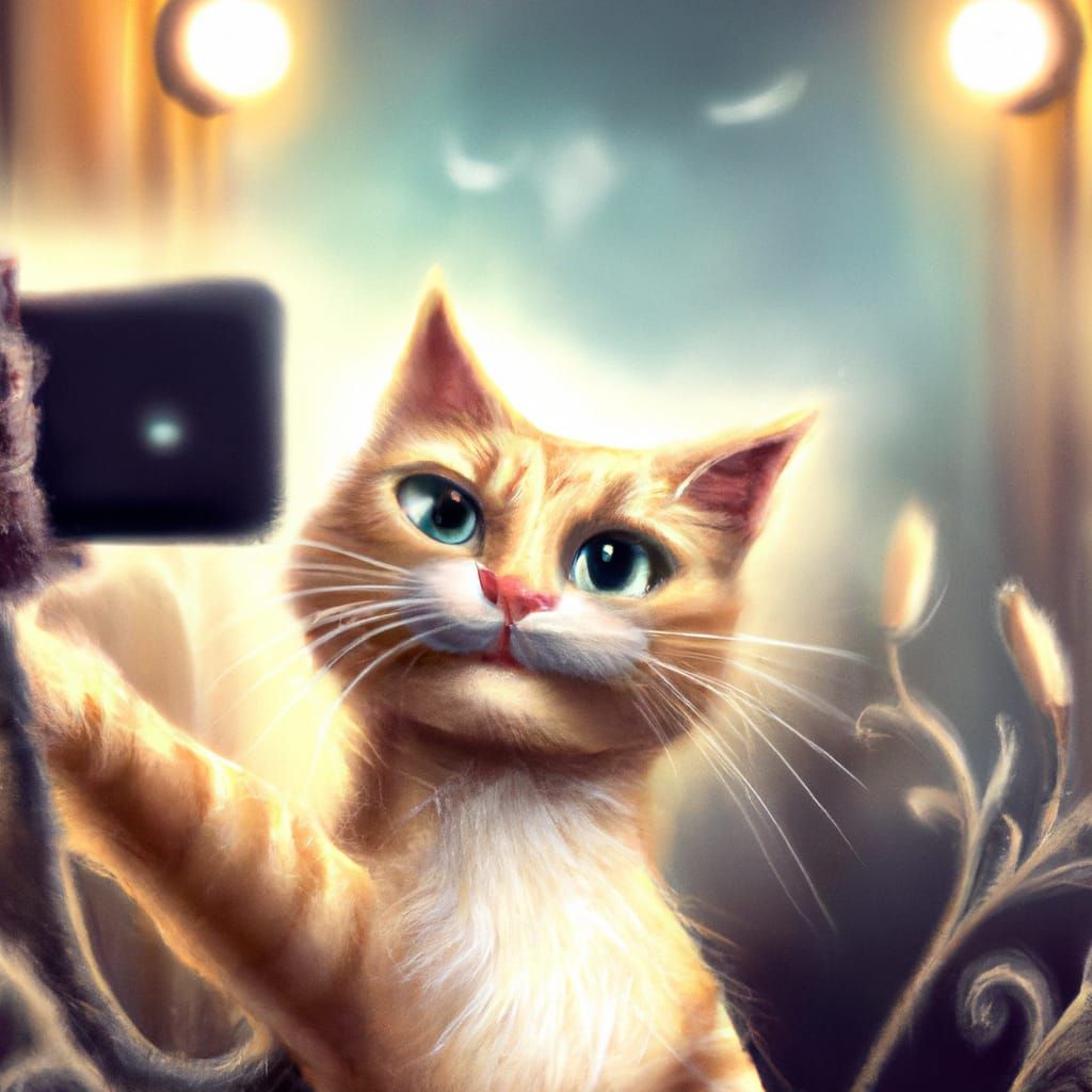 cat selfie