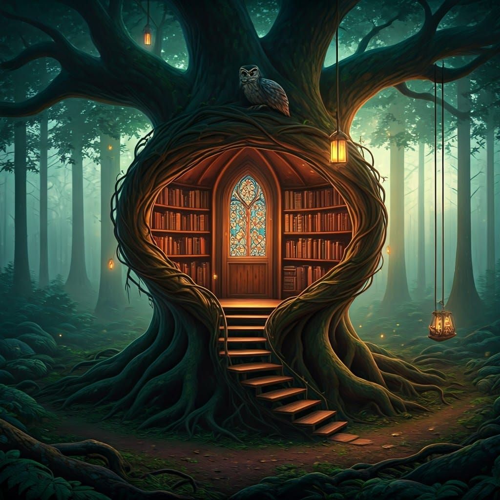 Mystical Oak Treehouse Sanctuary