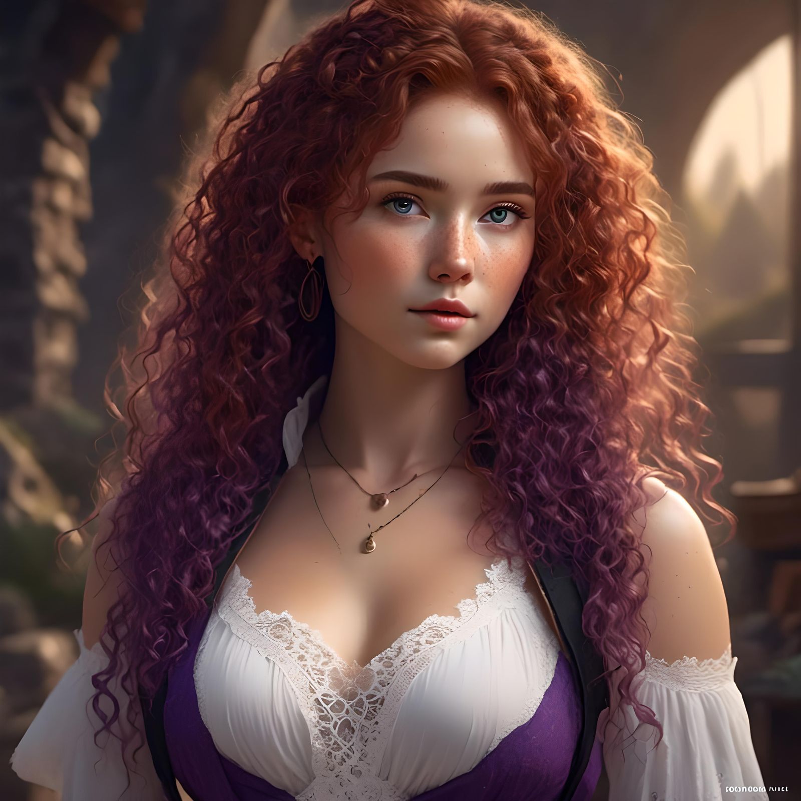 Beautiful German Woman Portrait in Hyperdetailed 8k