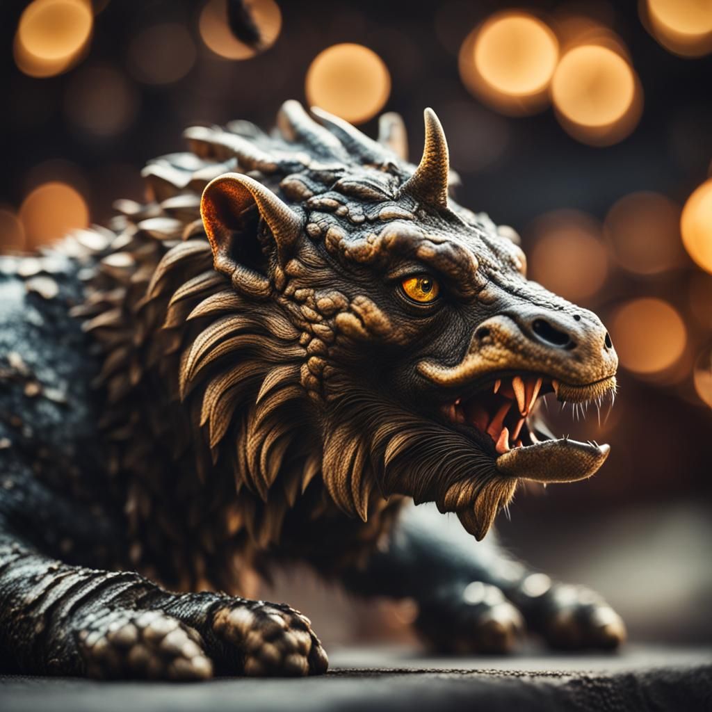 Majestic Chimera Captured with Professional Photography Tech...