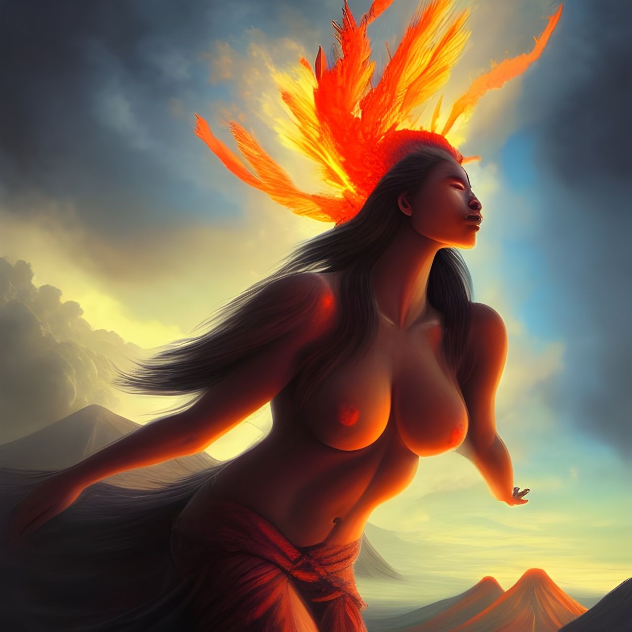 The goddess Krakatoa