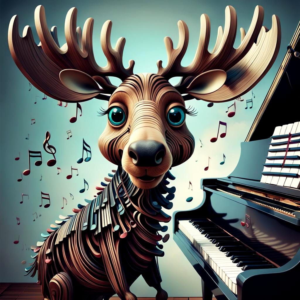 Real Cartoon XL v4 wacky Mozart moose