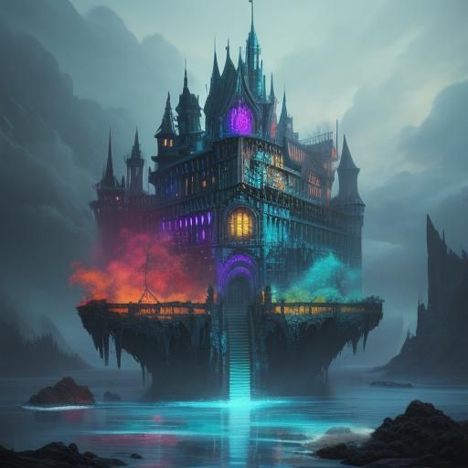 Fantasy Logo in Detailed Matte Painting