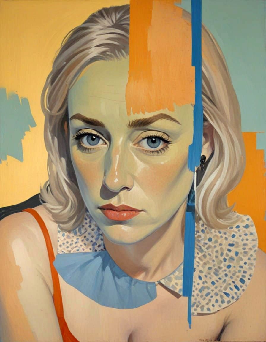 Woman in Mourning, Softly Lit Portrait