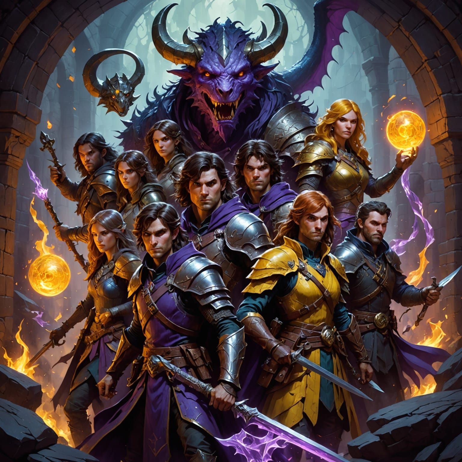 Epic Dark Fantasy Art Masters of Dungeons and Dragons