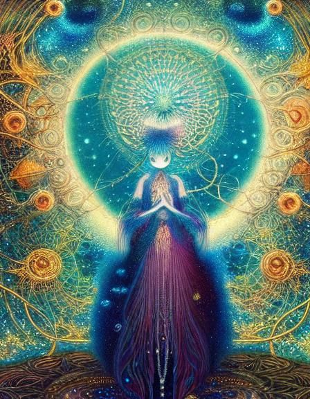 Universe Thrives Within: Detailed Fairytale in Rich Colors