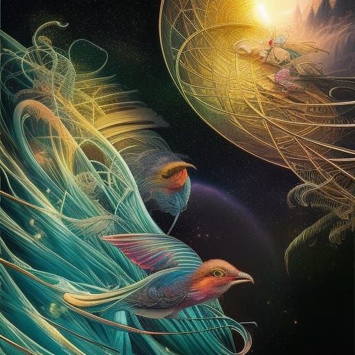 Curvy Fairy Woman in Borderlands Comic Style