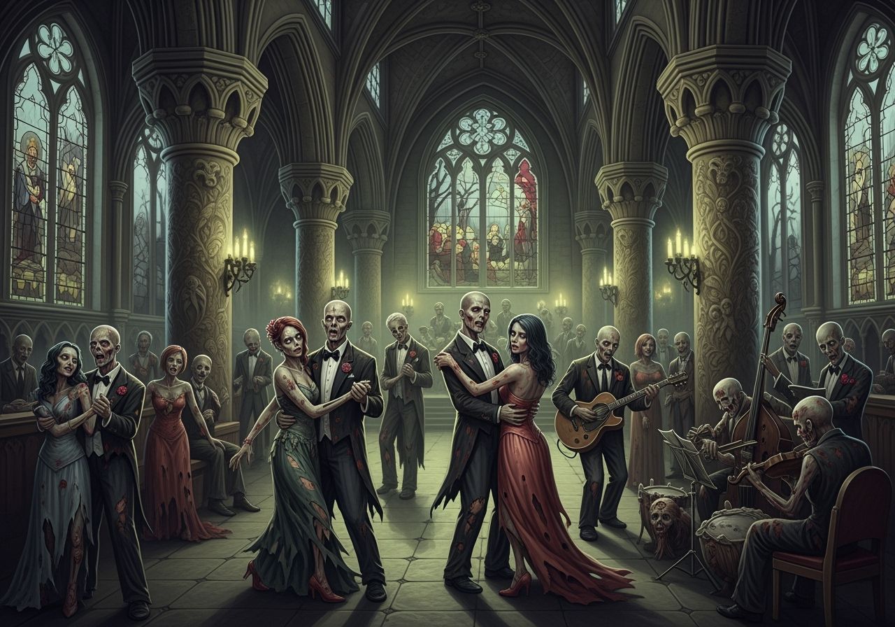 Zombies at a Macabre Gothic Prom