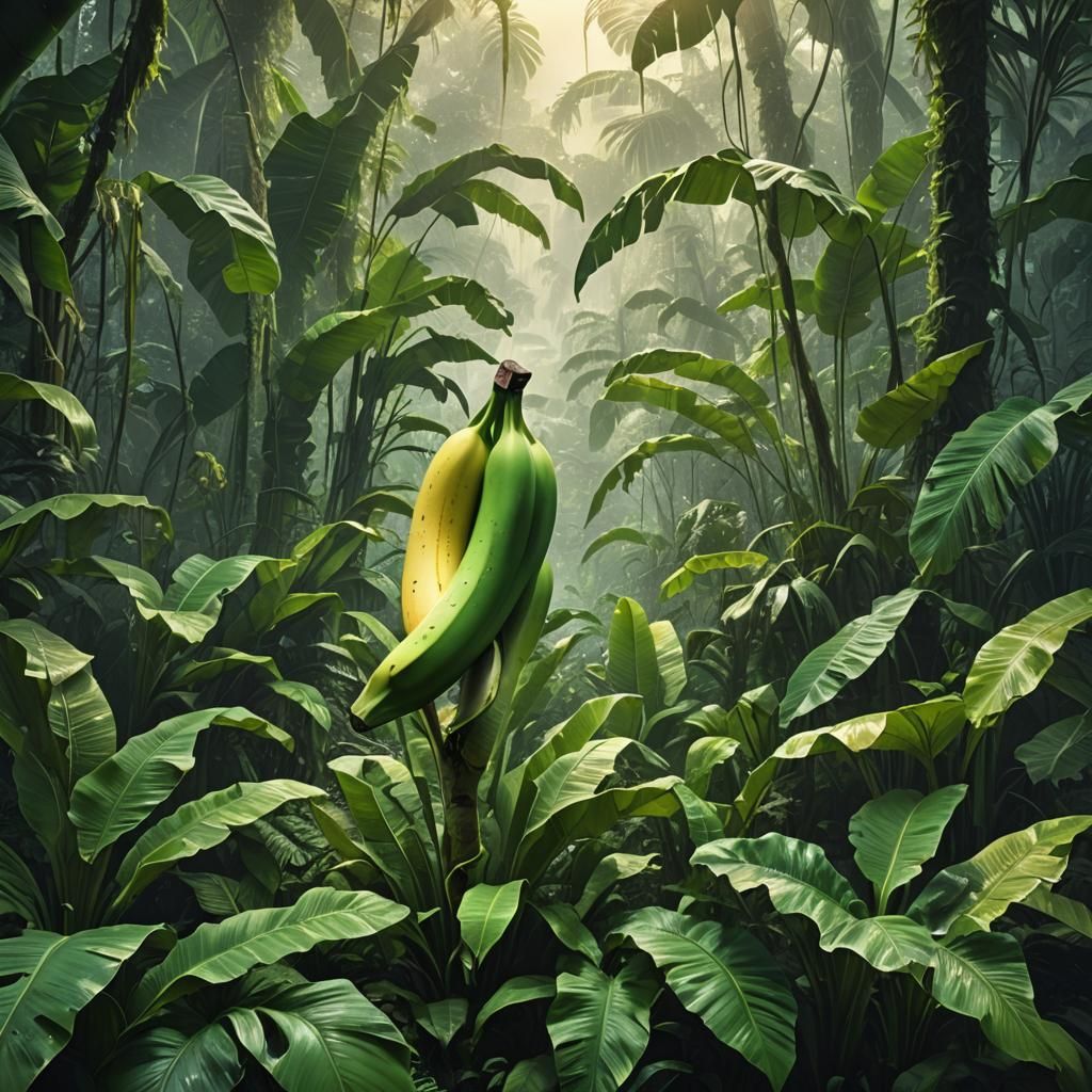 Fantasy Banana in Jungle Concept Art