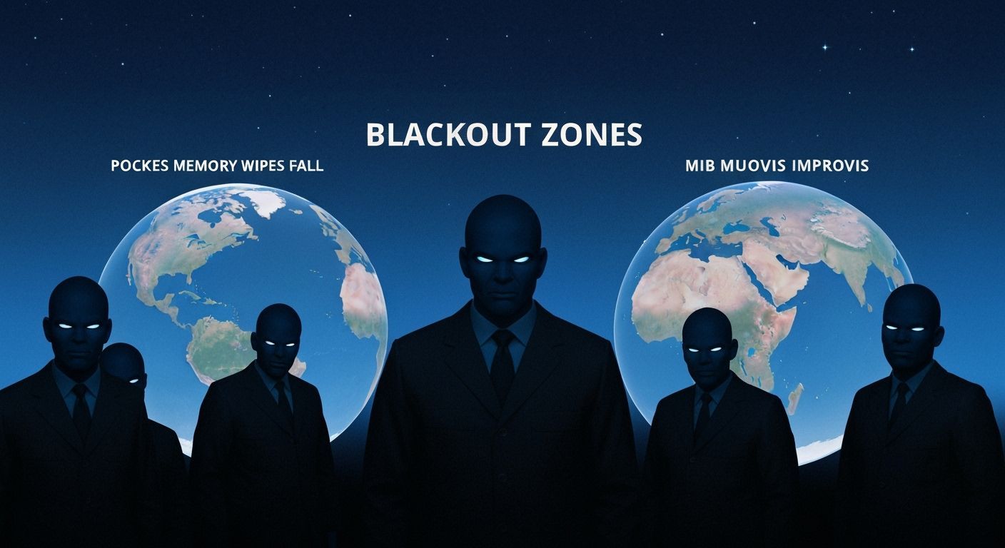 Glitched Earth: Blackout Zone in Graphic Novel Style