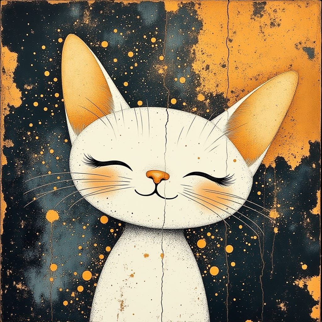 Glowing Feline Goddess