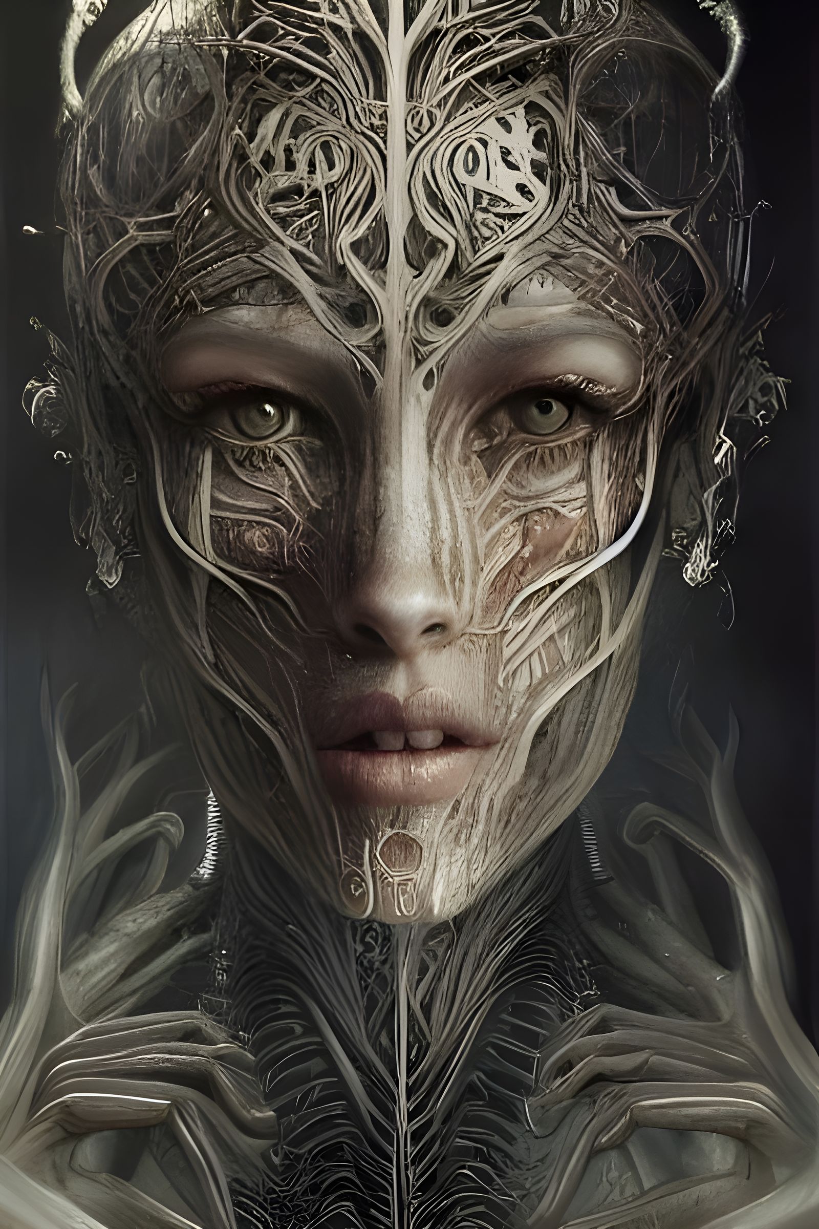 Hyperrealistic Humanoid Night Terrors in Dark Fantasy Art